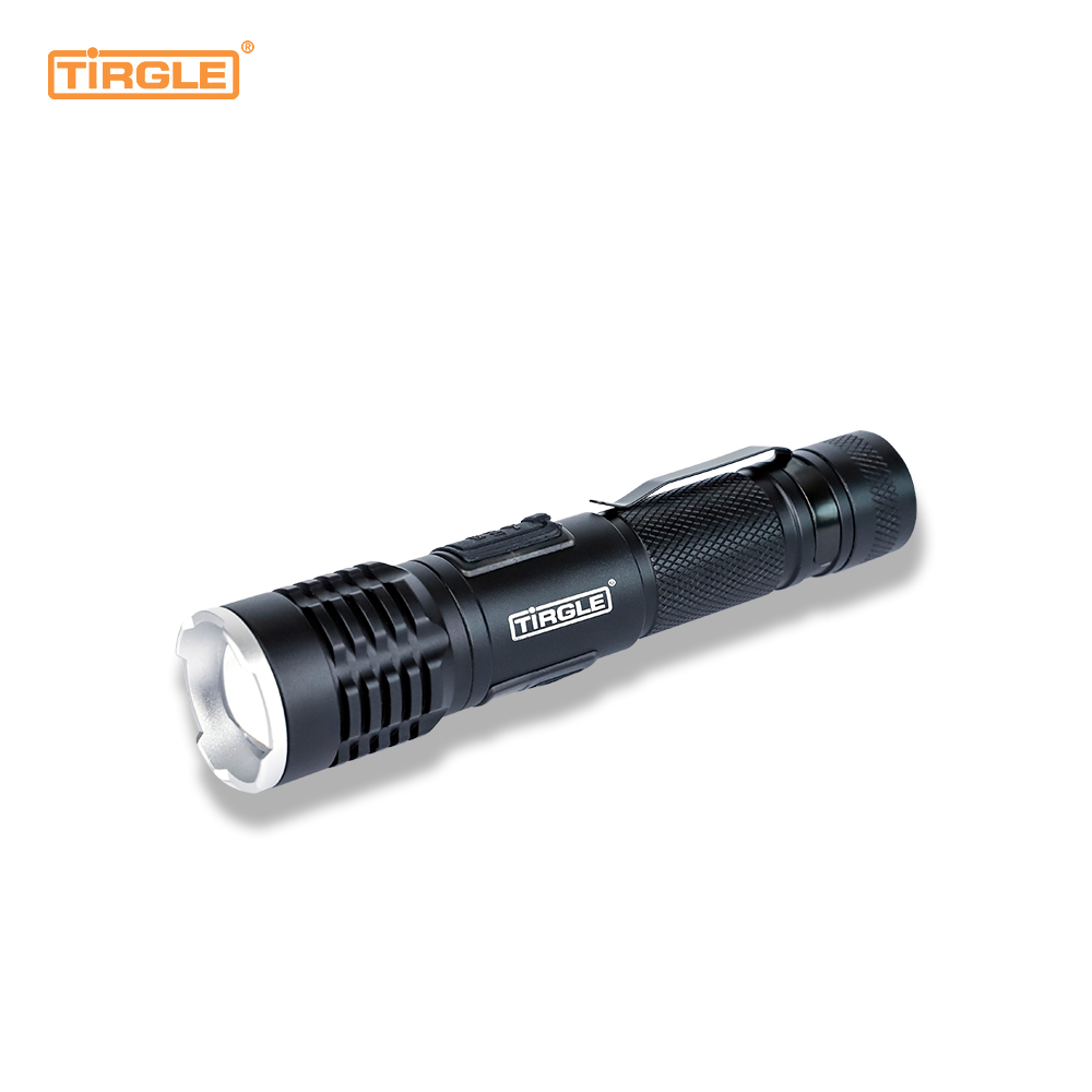 HL-5006 Aluminiumlegering teleskopisk zoom vit laser Multifunktionell typC laddningsport professionell ficklampa för utomhusbruk vattentät teleskopfokusering